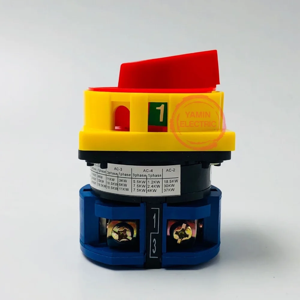 LW26GS YMW26 63/1 вращающаяся рукоятка переключателя 2 Позиции ВКЛ ВЫКЛ навесной замок 690