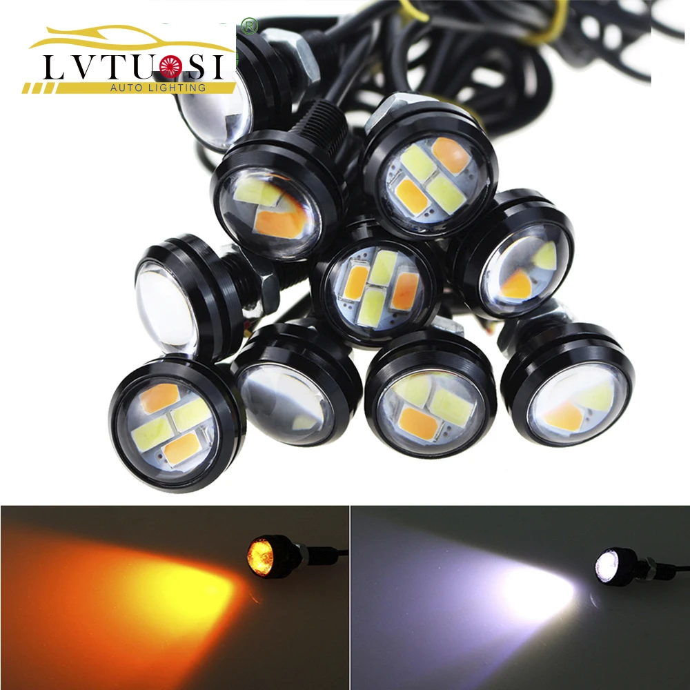 

LVTUSI 2pcs/lot DRL Automobiles Motorcycle modified turning signals light Super bright waterproof Steering Car Led CJ