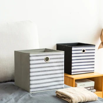 

New Non-woven fabric clothing storage box folding Cube container Children toy organizers sundries book storage bins 30*30*30cm