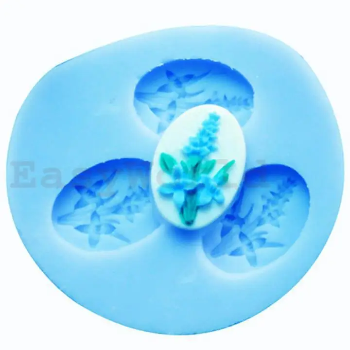 Mini Flower Grass Polymer Clay Silicone Mold Mould For Resin Candy