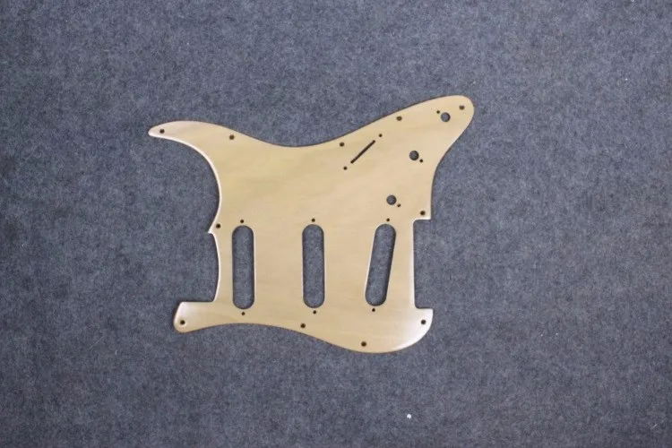 Ручной работы Pickguard ashtree#1605H-4 Электрический S trat гитара дерево SSS