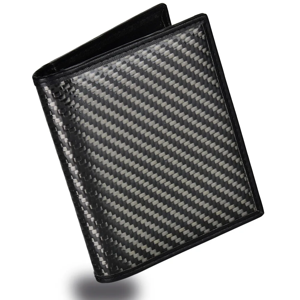 Black Kinzd Money Clip Carbon Fiber Minimalist Wallet Credit Card Business Card Holder