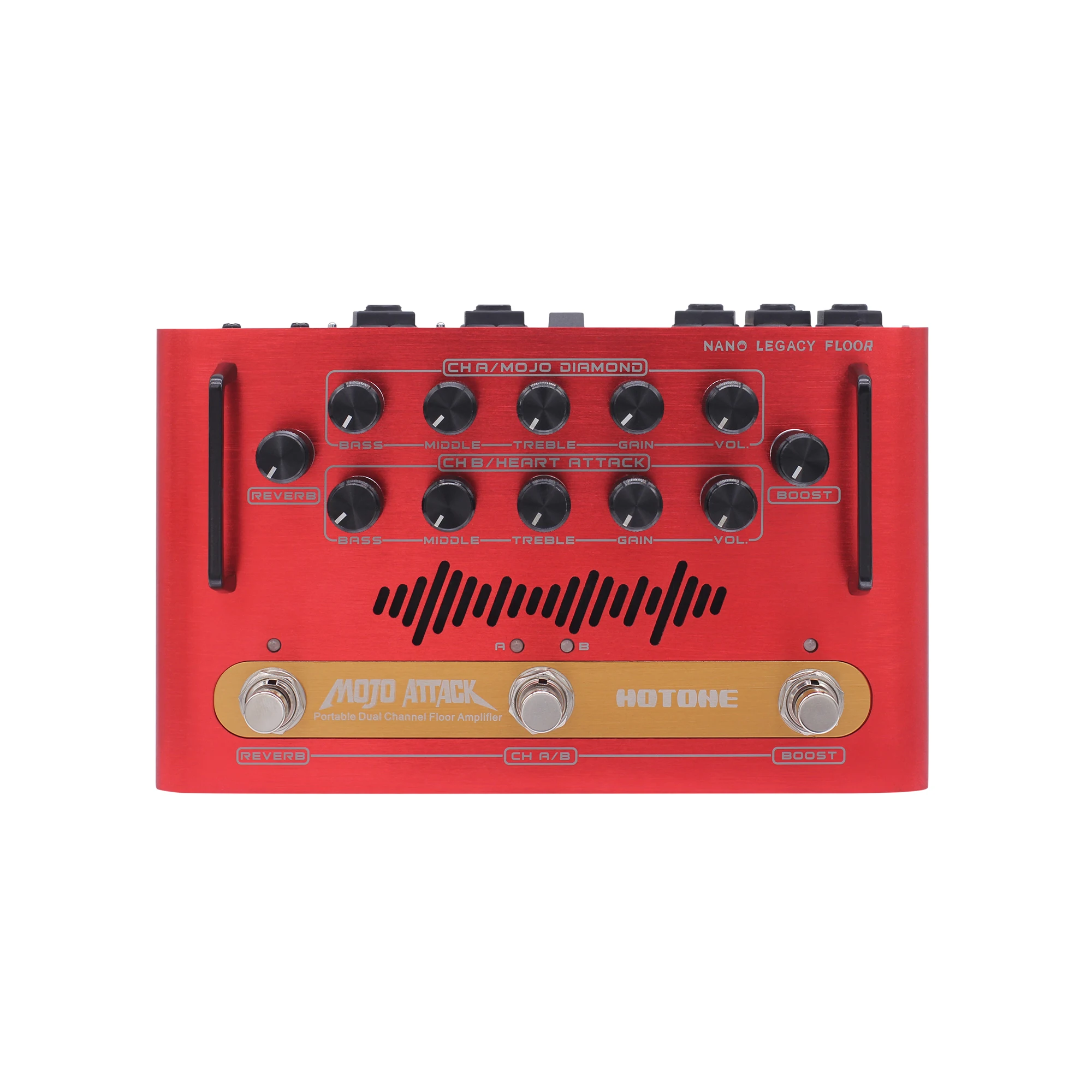 Hotone Mojo Attack Portable Dual Channel Floor Amplifier Electric Bass