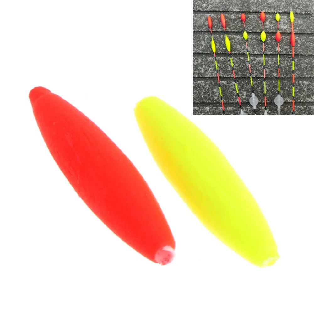 

100Pc Fishing Float Bobber Floating Foam Oval Indicator Fish Accessories Tackle