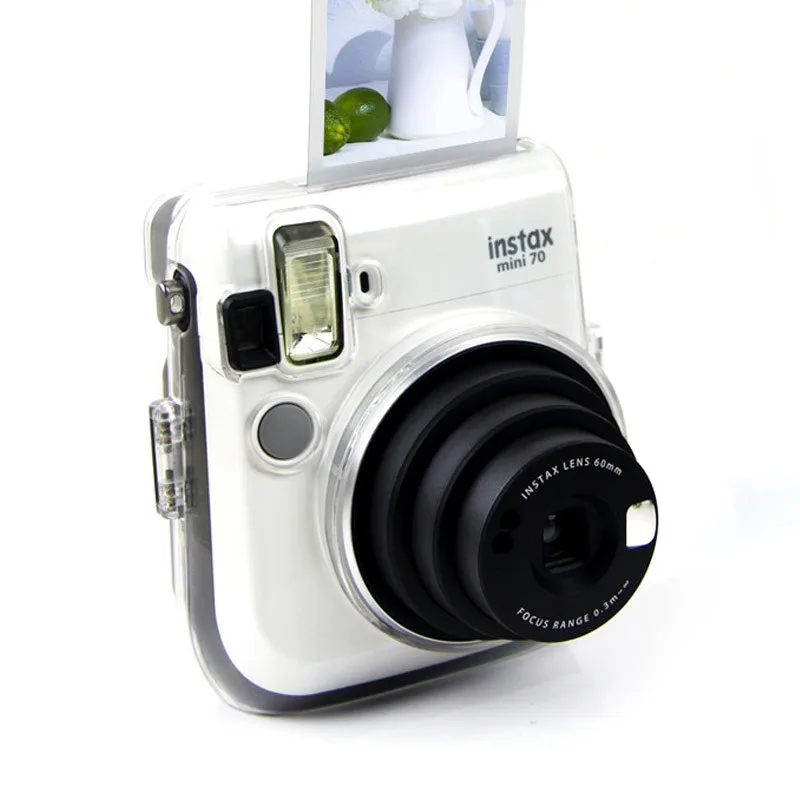 Прозрачный кристально прозрачный защитный жесткий чехол из ПВХ для Fujifilm Instax Mini 70
