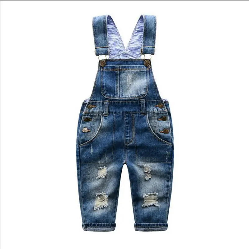 Mono vaquero agujeros para bebés, ropa para y niñas, otoño e invierno, 2016|jumpsuit style|jumpsuit pajamajumpsuits kids