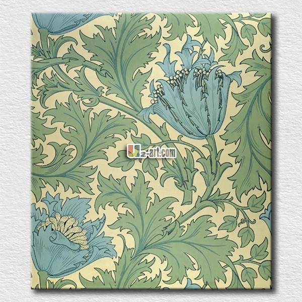

Green canvas prints flowers and leaves wall papers for living room decoration pictures painting