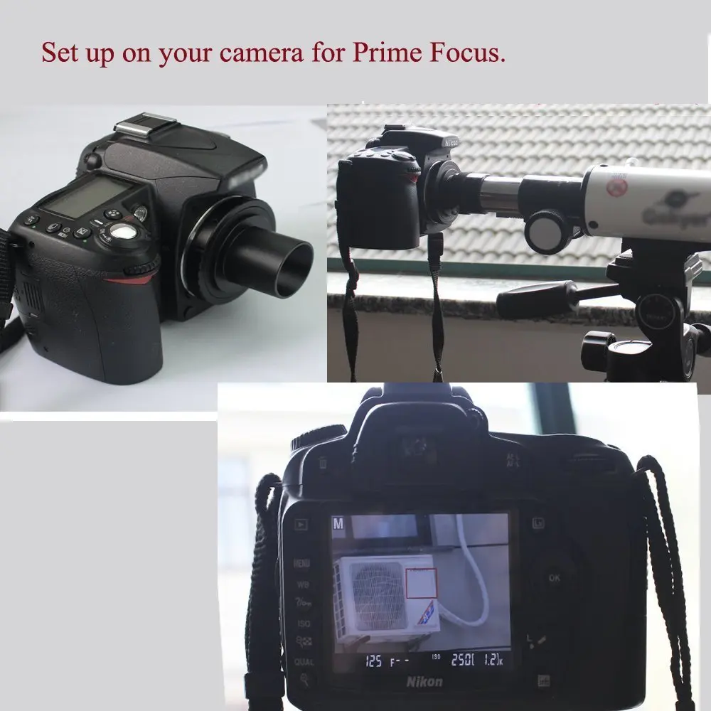Комплект адаптеров для камеры AQUILA для Canon Nikon SLR-для телескопа Prime Focus подходит для телескопов 1,2"-принимает окуляр 1,25"