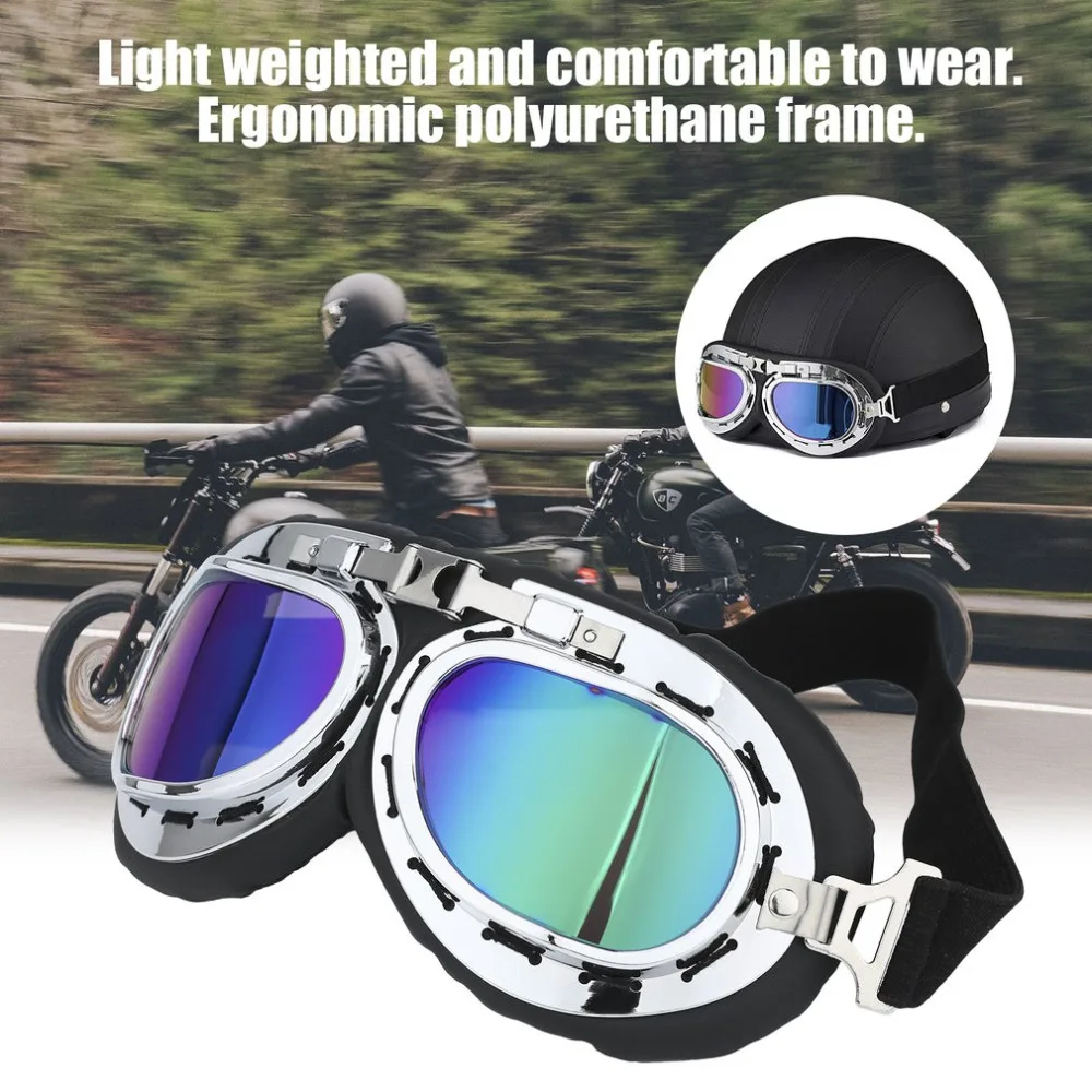 

New Arrival motorcycle goggle GOGGLES racing bicycle bike Scooter Cruiser Helmet Eyewear glasses colol glasses for bike dropship