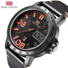 MINIFOCUS – montre-bracelet analogique en cuir pour homme, marque de luxe, à Quartz, à la mode ► Photo 1/6