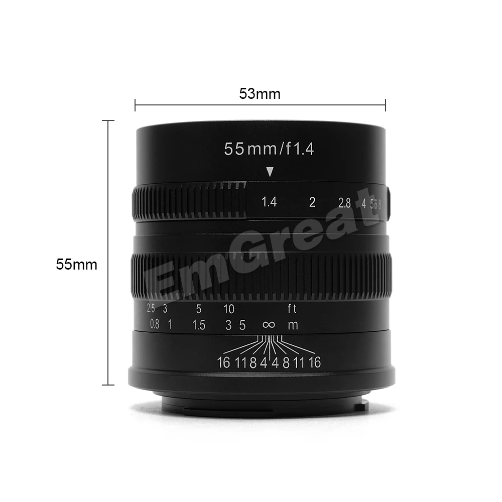 7artisans 55mm F1.4 Large Aperture Portrait Prime
