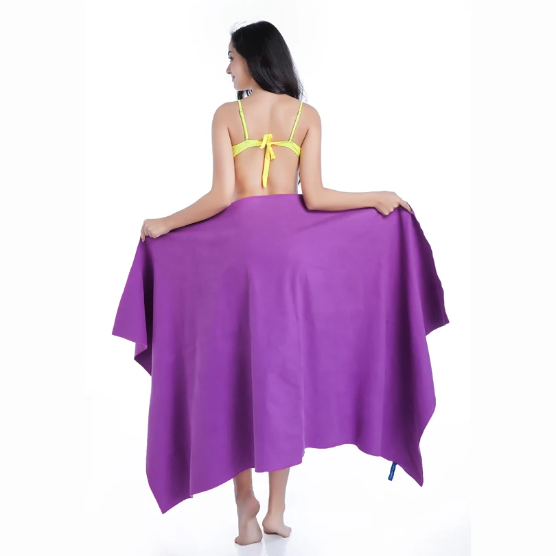 Zipsoft Sports Towels Beach Towel Microfiber Fabric Mesh Bag Quick-Drying Travel Blanket Swimming Camping Yoga Mat Christmas2021 2