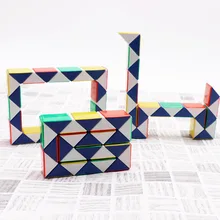24 блоки змея Magic Cube Twist головоломки Скорость Магия Линейка 3D змея игрушки детские развивающие игрушки Специальные рождественские подарки