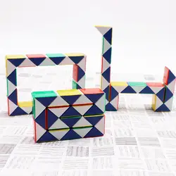 24 блоки змея Magic Cube Twist головоломки Скорость Магия Линейка 3D змея игрушки детские развивающие игрушки Специальные рождественские подарки