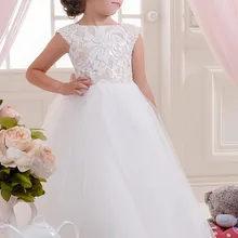 Кружевное платье с жемчужинами и открытыми плечами, платье с цветочным узором для девочек винтажные Детские пышные платья модные дети младенцы малыши платья