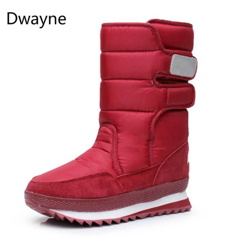 Ceny Dwayne śniegowce 2019 marka kobiety zimowe buty buty dla matek przeciwpoślizgowe wodoodporne elastyczne kobiety moda buty casual Plus Size