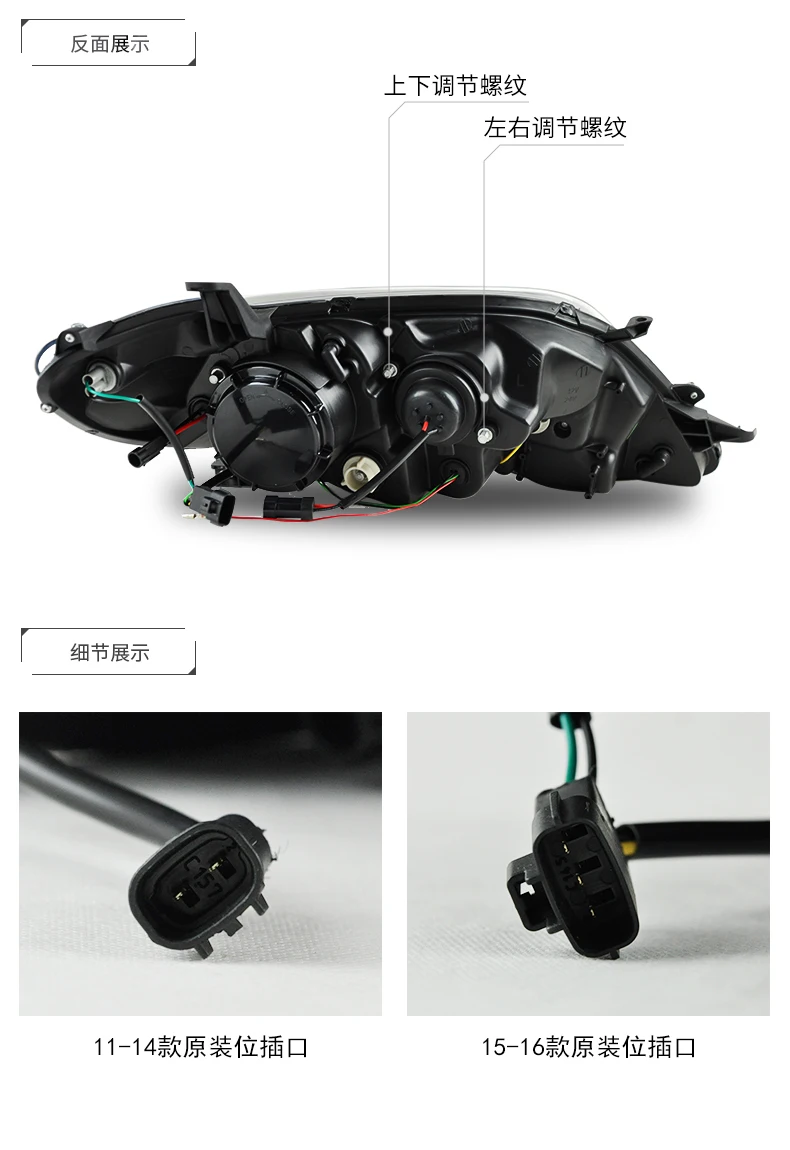 Car Styling Head Lamp Light For Toyota Sienna Headlights 2013-2018 ...