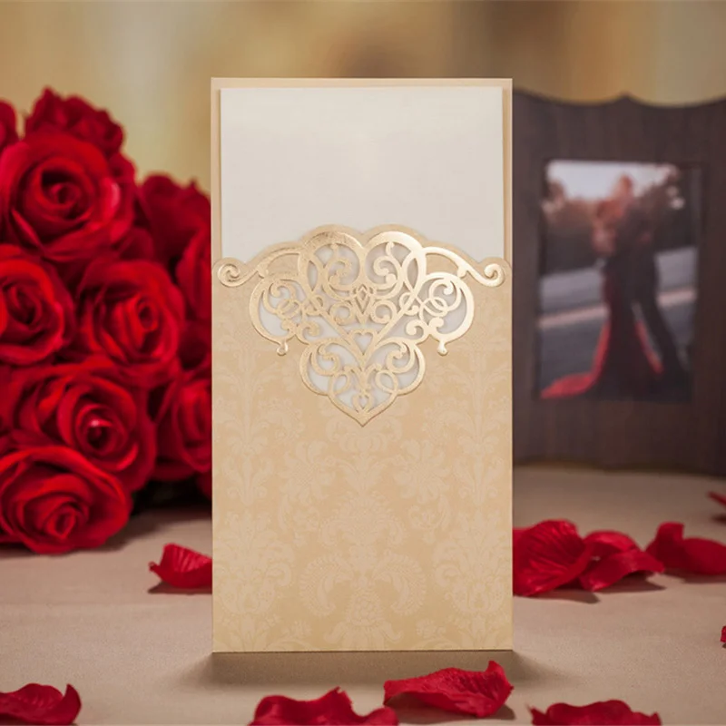 10 Breathtaking Red And Gold Wedding Invitations To Inspire You Fill