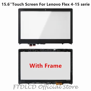 

FTDLCD 15.6'' Replace Laptop Touchscreen Digitizer Front Glass+Frame For Lenovo Flex 4-15 4-1570 4-1580 80VE