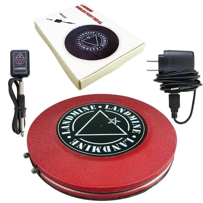 

Red Plastic Tattoo Foot Pedal Switch Wireless Control Momentary Button Foot Pedal for Tattoo Machine Power Supply