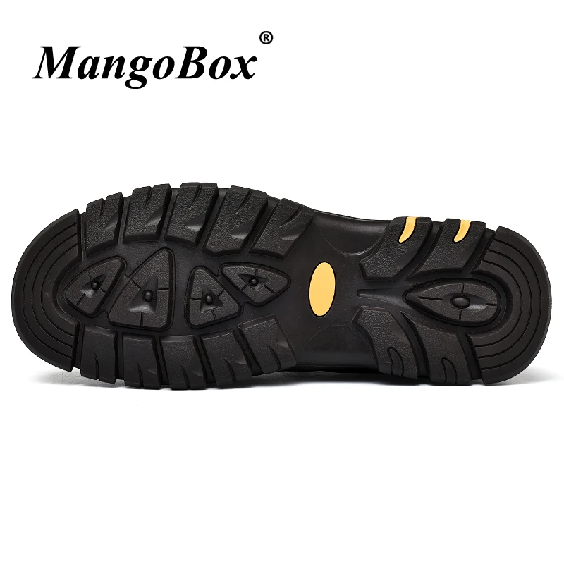 Man Hiking Shoes Spring Autumn Climbing Sneakers Black Brown Mens Outdoor Shoes Comfortable Lace Up Mountain Sneakers Men