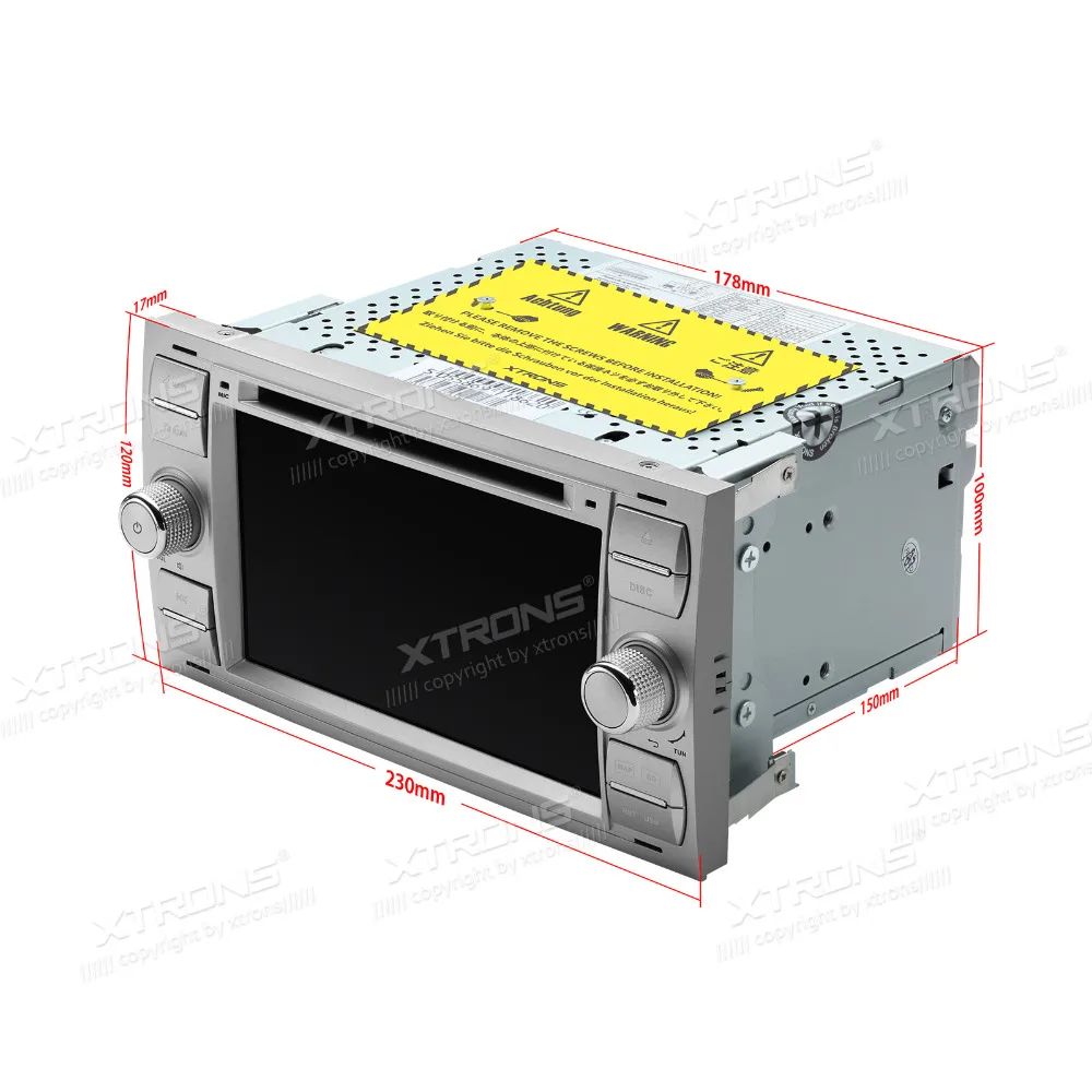 XTRONS 7 "Android 8 0 Octa кор автомобильный DVD плеер gps 4G для FORD S Max 2006 2007 2008 2009 2010 Kuga Fusion Transit