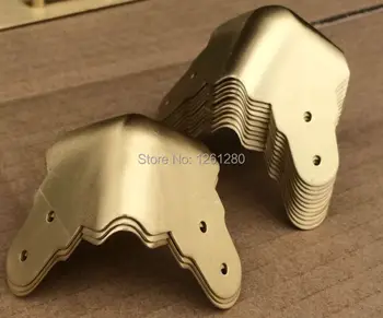 

free shipping metal corner bracket luggage bag brass furniture part hardware airbox corner combination box stereo corner