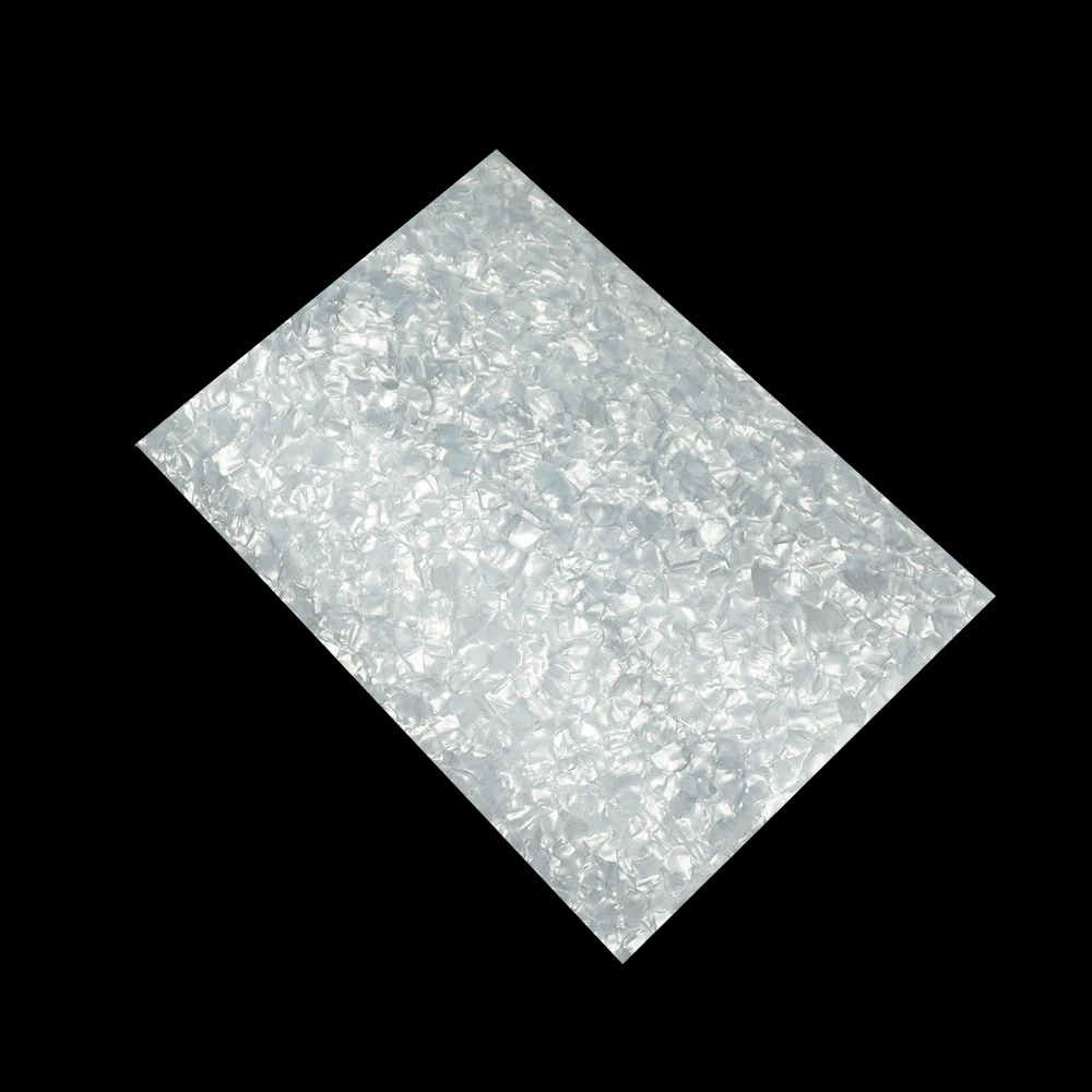 US $35.70 DIY Drum Wrap 046mm White Pearl Semitransparent Celluloid Sheet Musical Instrument Sheet Large Size