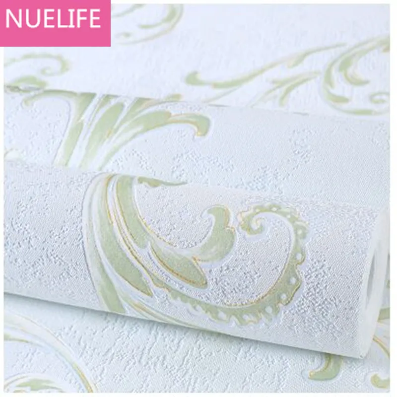 

0.53x10m European flower vines pattern TV background wallpapers 3d non - woven wallpaper simple modern living room wallpaper