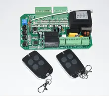Tarjeta madre de control de tablero de circuito para motor de abridor de puerta deslizante, 2 llaves FOB, AC110v, 220V, modelo PY600ac SL600 SL1500 PY800