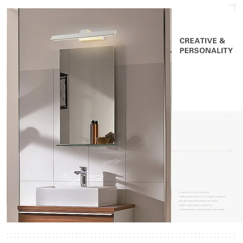 led mirror light bathroom wall lamps indoor modern lighting fixtures 6