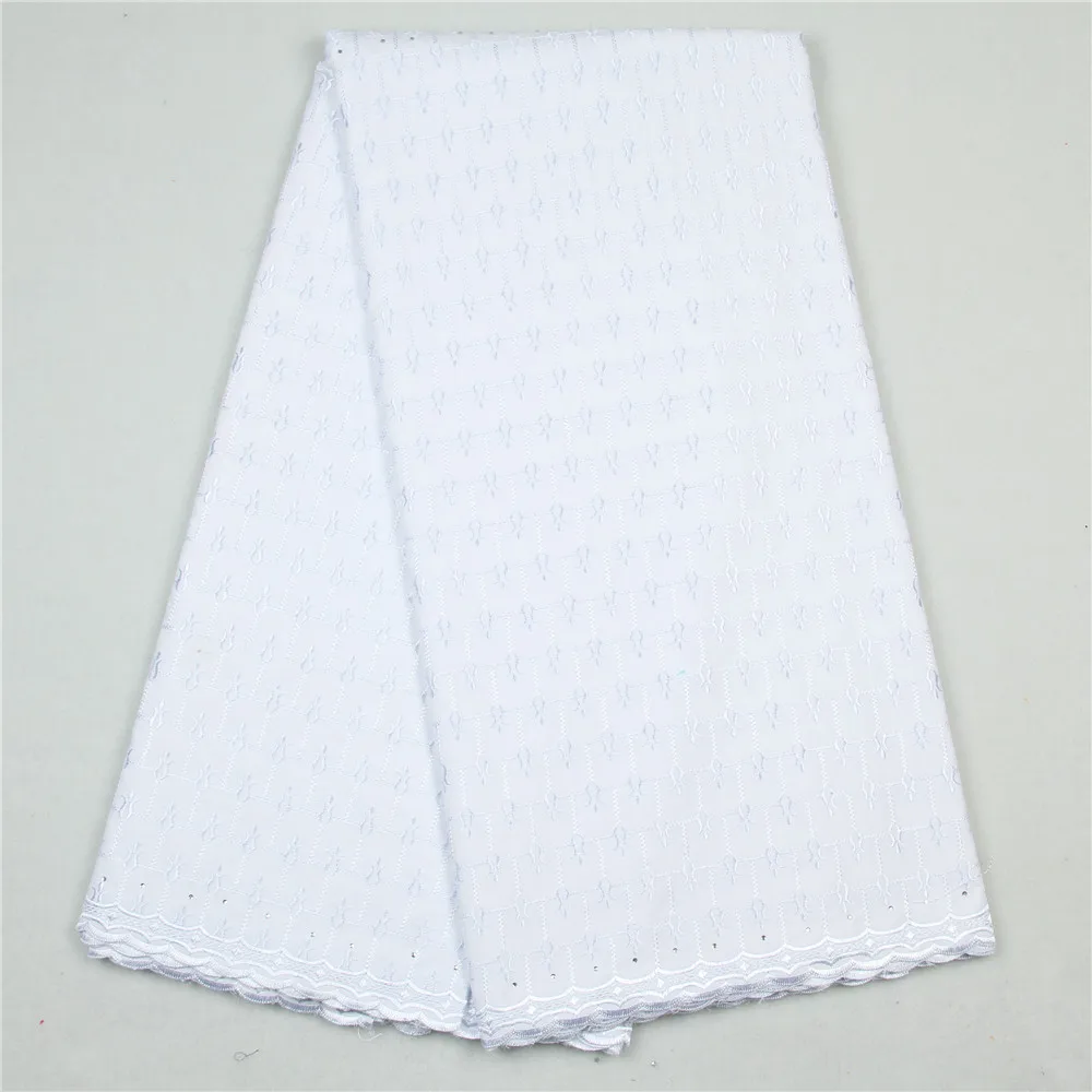 2018 African Swiss Voile Lace High Quality Wedding Fabric 100% Cotton In Switzerland With Stones F84-2 | Дом и сад