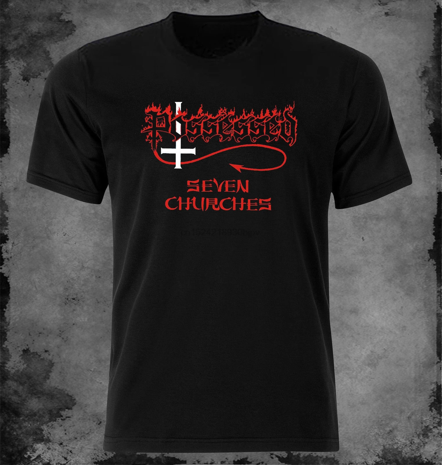 

Possessed - Seven Churches t-shirt O-Neck T Shirt Harajuku Tops Tees