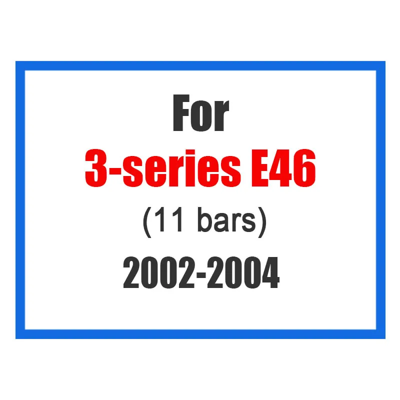 Автомобильные передние гоночные наклейки на решетку для BMW E90 F30 E46 F34 E91 E92 E93 BMW 3 серии GT Motorsport M аксессуары для производительности - Название цвета: For E46 2002-2004