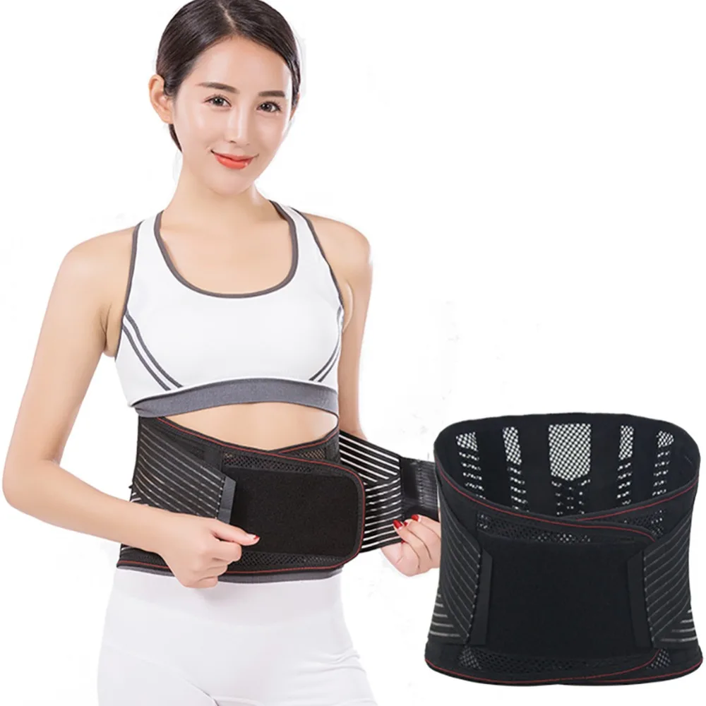 

Waist Corset Lower Back Pain Relief Orthopedic Tourmaline Self-heating Medical Lumbar Support Back Brace Belt With 3pcs Pad