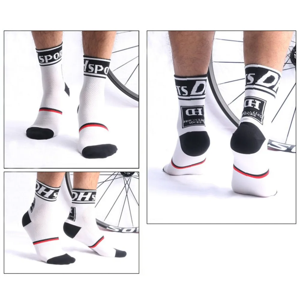 DH Спортивные Новые велосипедные носки, высокое качество, профессиональные брендовые дышащие спортивные носки, велосипедные носки, для улицы, для гонок, большие размеры, для мужчин и женщин