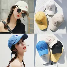 Женская Мужская Минималистичная Спортивная Солнцезащитная Беговая Кепка с вышитыми буквами в стиле хип-хоп, регулируемая хлопковая кепка-бейсболка