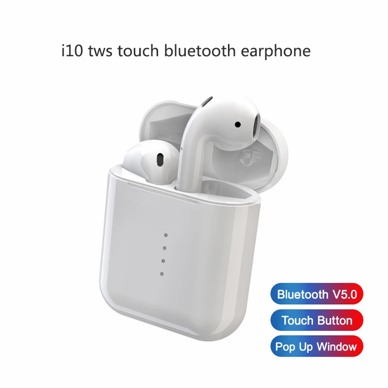 

i10 i10s tws Original Wireless Touch Bluetooth 5.0 Earbuds Earphones Wireless Charging with Mic Charging Box VS i10 i12 i13 i9s