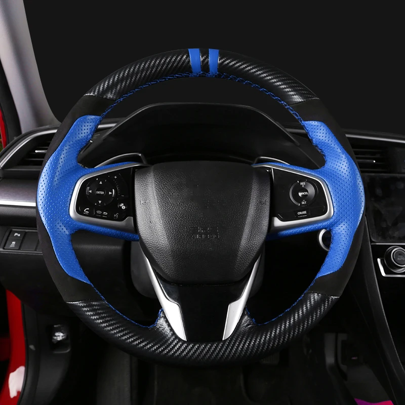 Автомобильный специальный швейный кожаный ручной Руль, автомобильные аксессуары для Honda Civic 10th gen