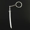 Fashion 30mm Key Ring Metal Key Chain Keychain Jewelry Antique Bronze Silver Color Plated Samurai Sword 107x10mm Pendant ► Photo 1/5