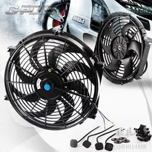 14″ Universal Slim Pull Push Racing Electric Radiator Engine Cooling Fan