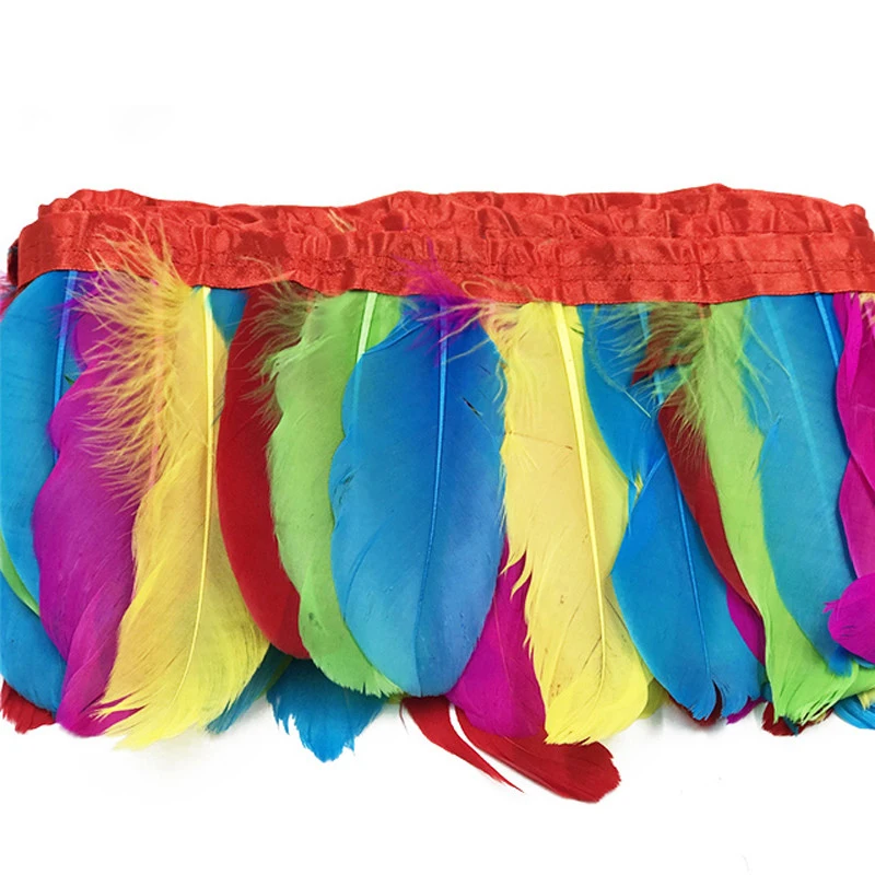 multi color gosoe feather trim 1