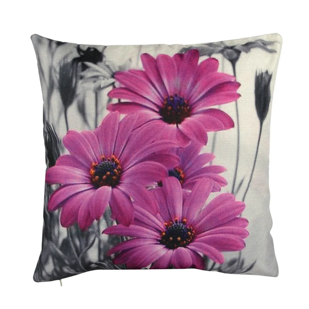 Spring Cushion Cover Floral Printed French Style Pillowcase