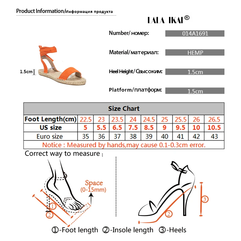 LALA IKAI/эспадрильи; модные сандалии на плоской подошве; однотонные женские сандалии в римском стиле с перекрестными ремешками и открытым носком; Femme zapatos mujer; 014A1691-49