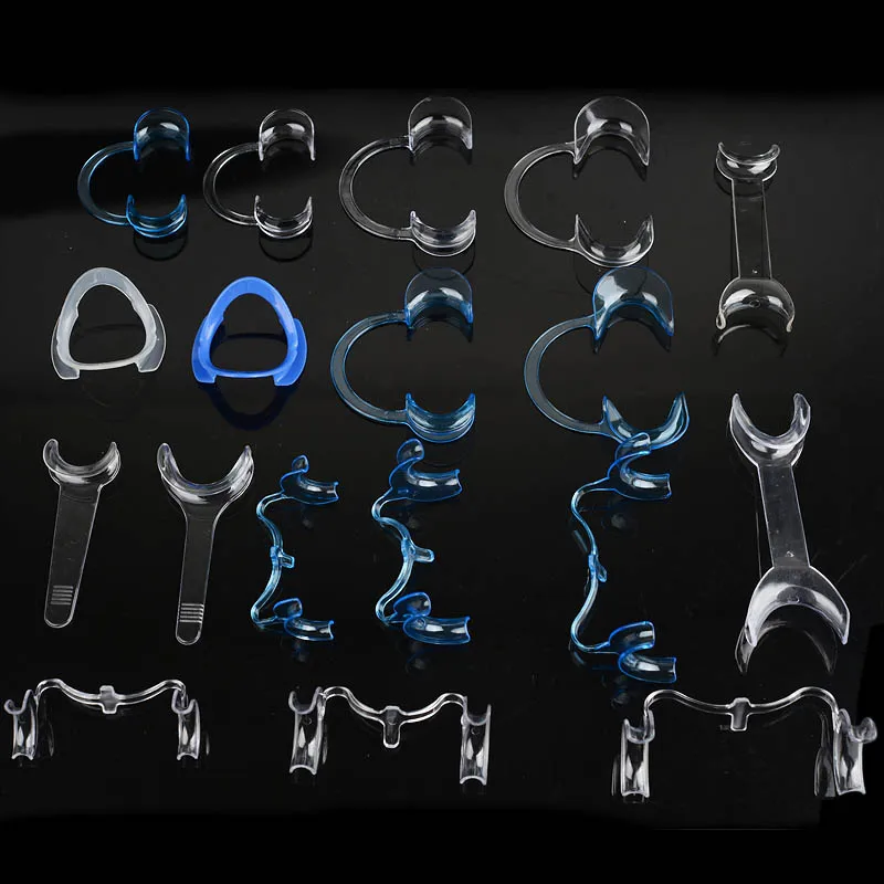 

18pcs/set Dental Cheek Retractors Mouth Opener Intraoral Lip All Type Plastic Dentist Oral Mouth Opener Orthodontic Brace Trays