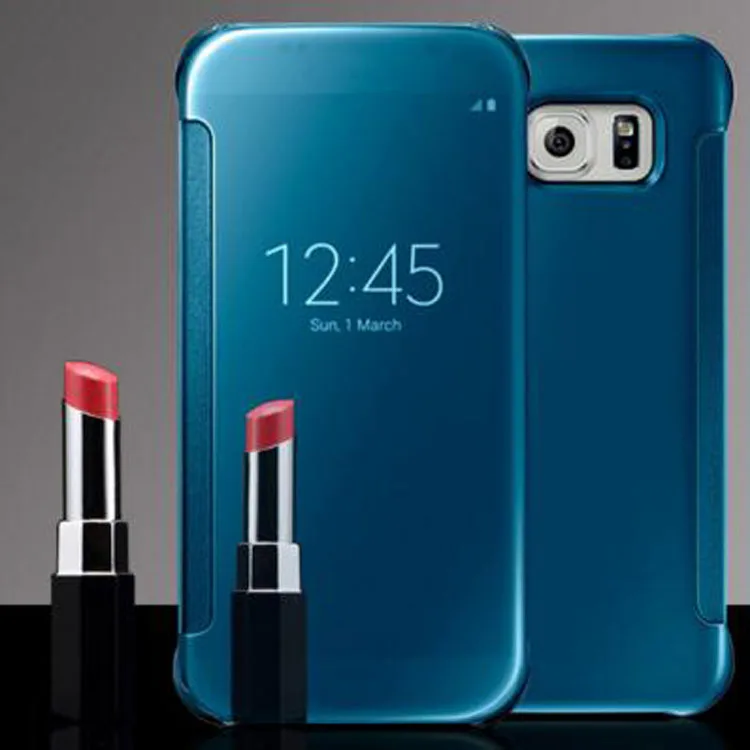 Clear View Mirror Case Cover For Samsung Galaxy S6 S7 Edge