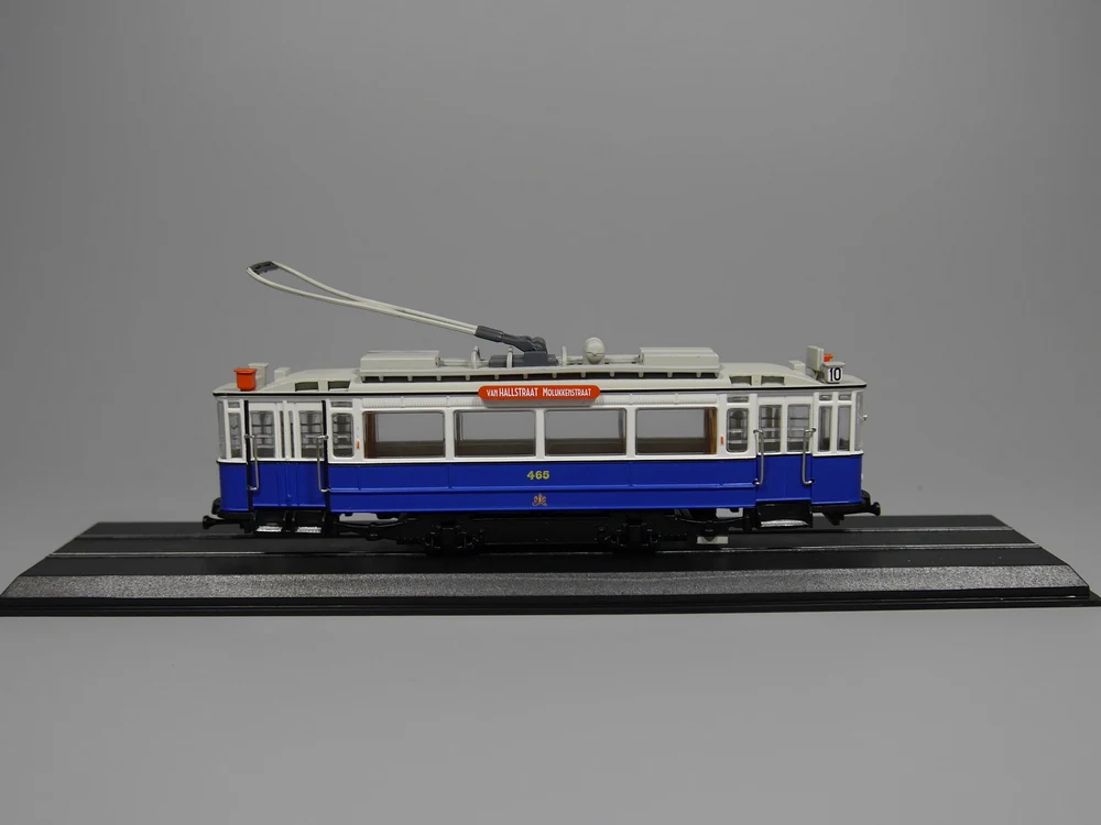 Ho модель в масштабе 1: 87 масштаб трамвай blauwe Wagen 465(beijnes) 1929 литья под давлением модели автомобиля