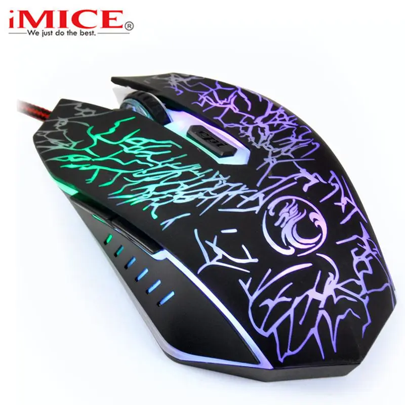 

iMice 2017 New Professional Wired Gaming Mouse 3600DPI USB Optical Gamer Mouse 6 Buttons Professional Computer Mouse Ergonomic