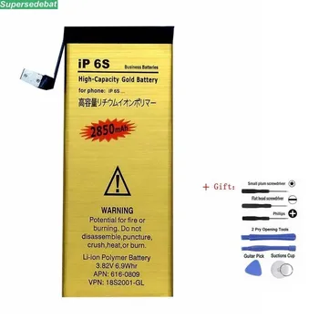 

Hot Sale Mobile Phone Battery for iPhone 6s Rechargeable Bateria Accumulator With Machine Tools Kit Batteries 0 Cycle