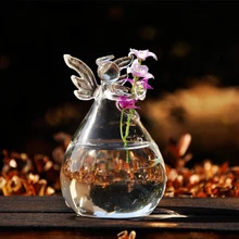 Ангел Ваза прозрачный кристалл стеклянная ваза гидропоники контейнер украшение дома